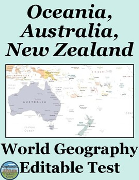 Australia New Zealand Oceania World Geography Test