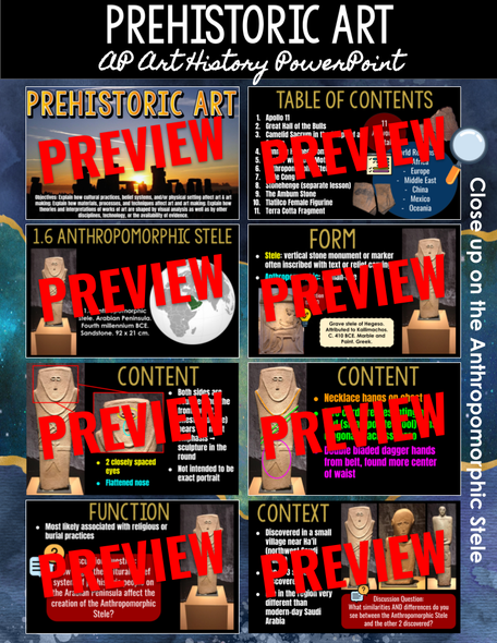 Prehistoric Art PowerPoint Bundle - AP Art History