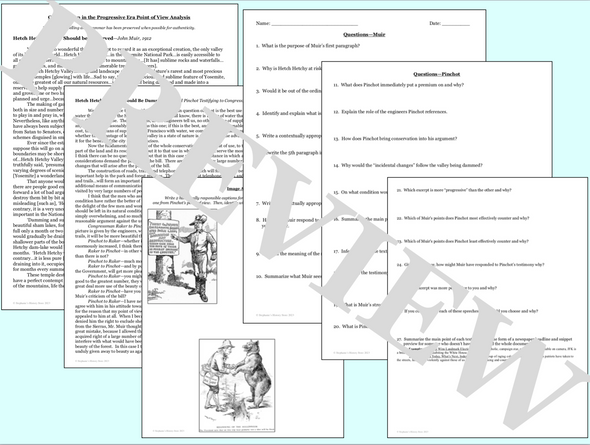 Conservation in the Progressive Era Point of View Analysis