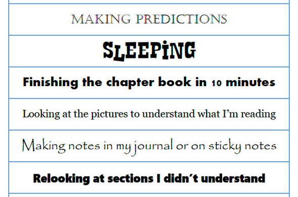 Real reading vs fake reading cut/sort