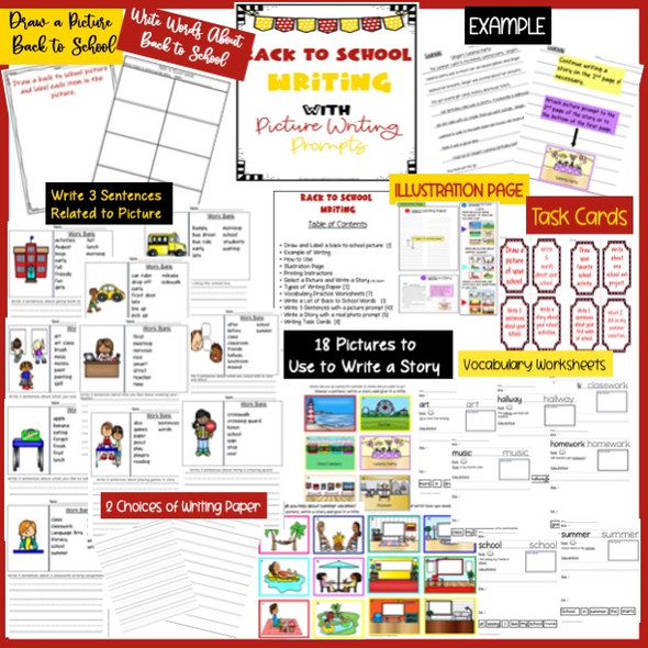 Back to School Differentiated Writing Activity