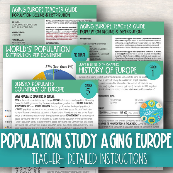 NEW! GEOGRAPHY - AGING EUROPE & ITS POPULATION DECLINE