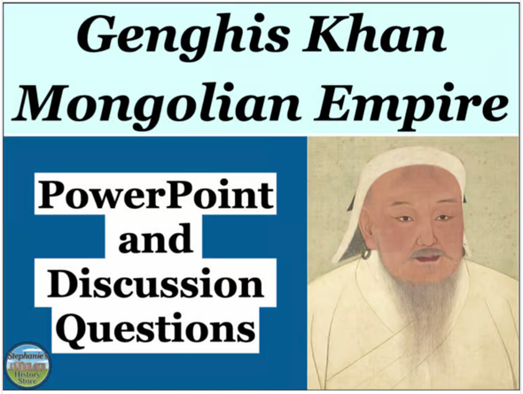 Genghis Khan PowerPoint and Discussion Questions Activity