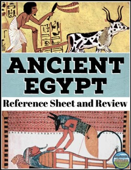 Ancient Egypt Reference Sheet and Review