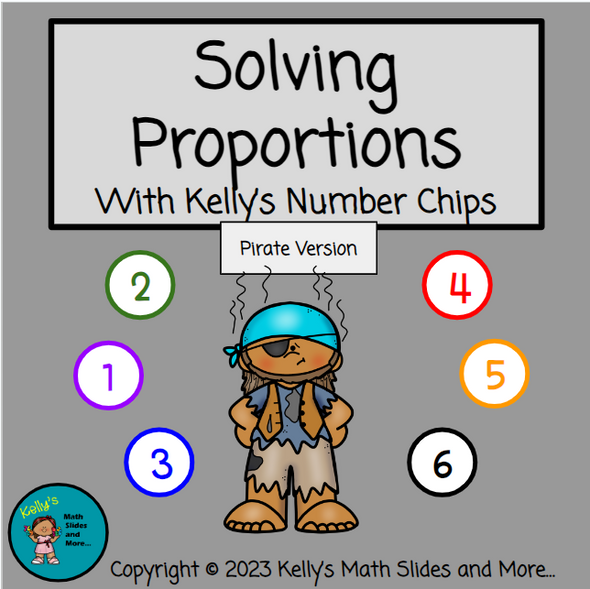 Proportions with Number Chips - PIrate Version - Digital and Printable