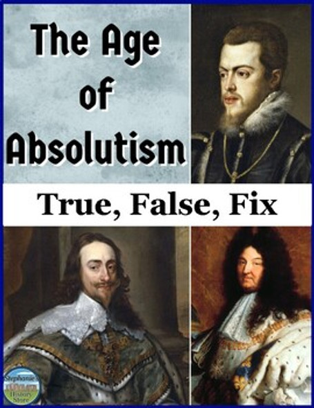 The Age of Absolutism True False Fix The Age of Absolutism True False Fix