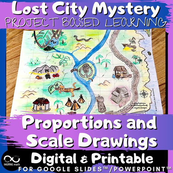 Proportions & Scale Project Based Learning Lost City Mystery Scale Map Drawings