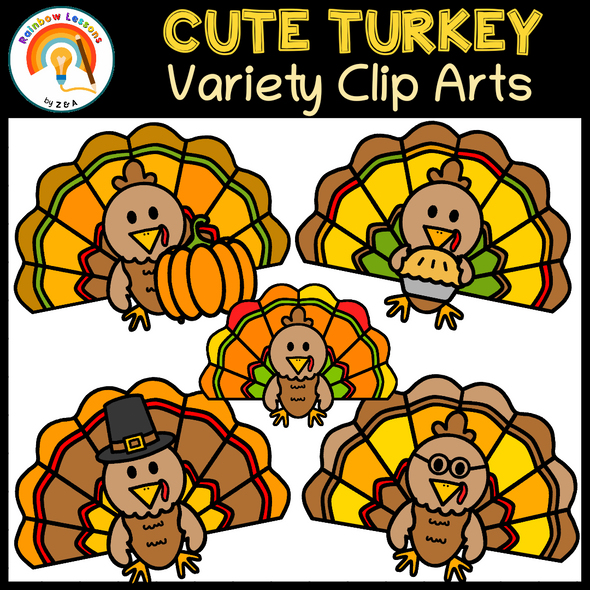 Turkey Clipart | Turkey In School Cliparts | Thanksgiving Clip Arts