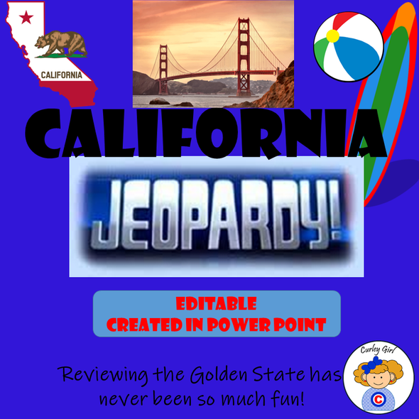 All About California Jeopardy Game