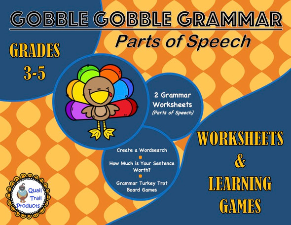 Thanksgiving ELA Worksheets and Learning Games