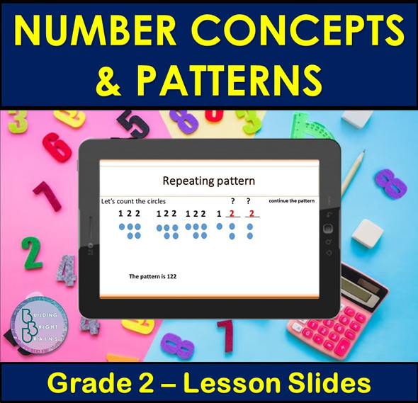 Number Concepts and Patterns | PowerPoint Lesson Slides for 2nd Grade