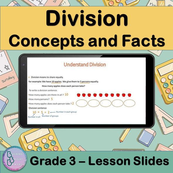 Division Concepts and Facts | PowerPoint Lesson Slides for 3rd Grade