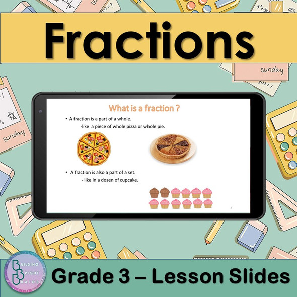 Fractions | 3rd Grade PowerPoint Lesson Slides