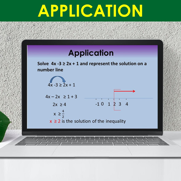 Inequalities PowerPoint Presentation Math Lesson Middle School