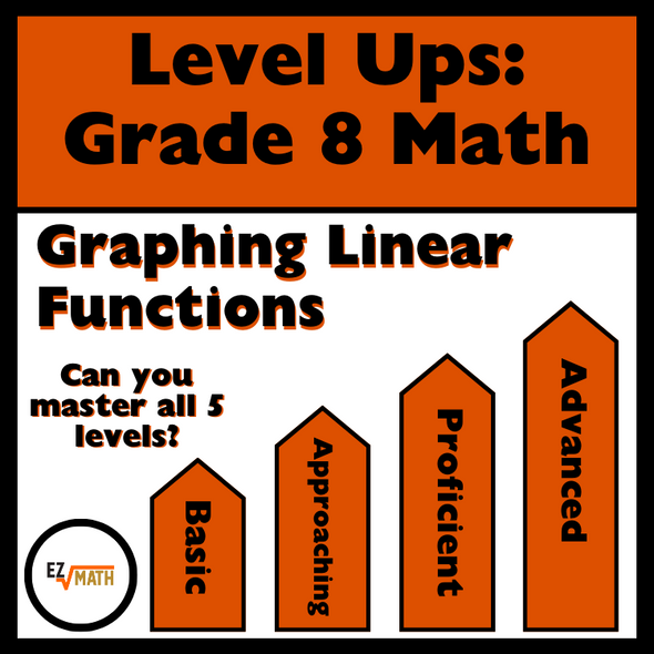 Level Ups: Graphing Linear Functions 8th Grade Math