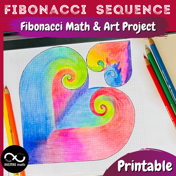 Fibonacci Day Math & Art Project Fibonacci Hearts Spiral Rectangle Golden Ratio