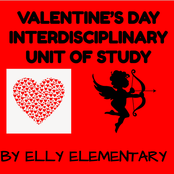  VALENTINE'S DAY UNIT WITH READING, WRITING & CRAFTS - 2ND-4TH GRADES