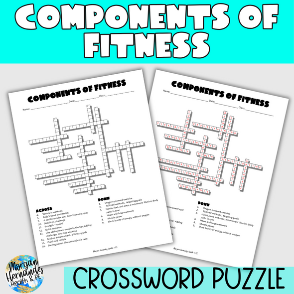 Components of Fitness Crossword