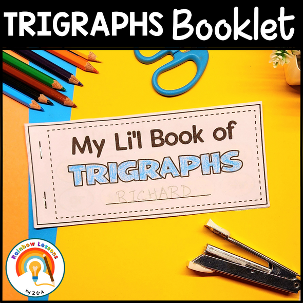 Trigraphs Booklet | Three Letter Blends Activities | Trigraph Activities Booklet