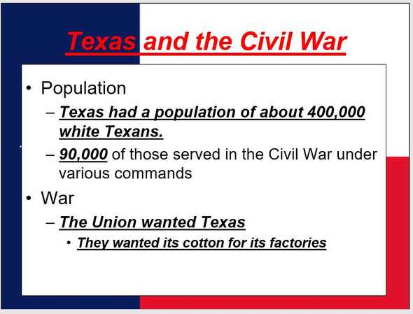 How Texas "Won" the Civil War PowerPoint (Texas History)