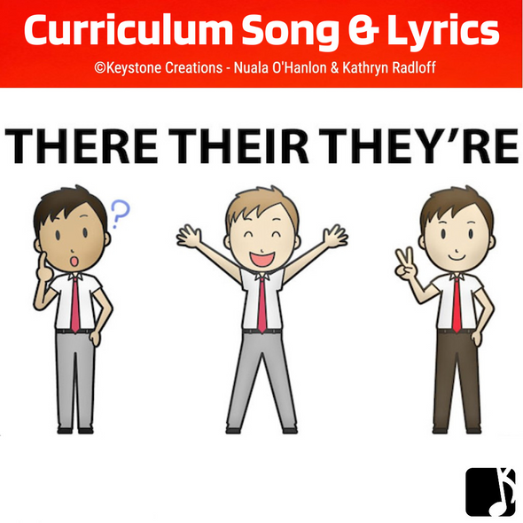 'THERE THEIR THEY'RE' ~ Curriculum Song MP3 & Lyrics PDF