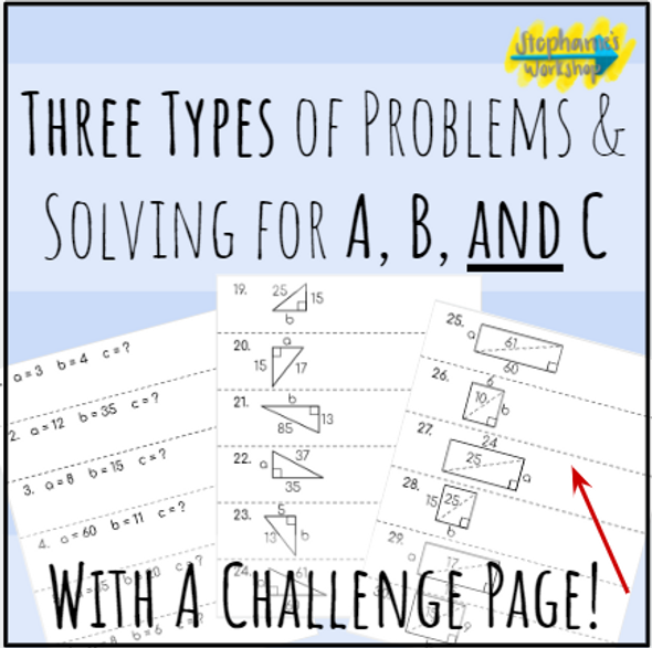 Fluency Chains - Pythagorean Theorem