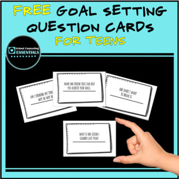 Goal Setting Question Activity- Icebreaker- Journal Prompts- 40 Cards- FREE