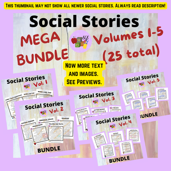 Social Stories *MEGA BUNDLE* (25)