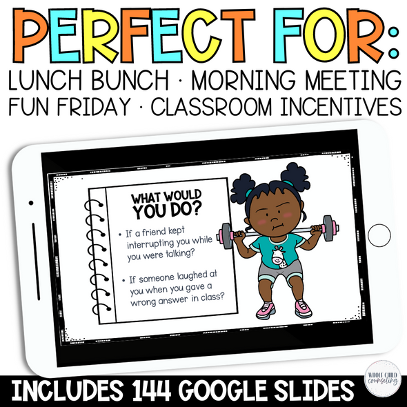 Lunch Bunch Morning Meeting Digital and Print SEL Worksheets 