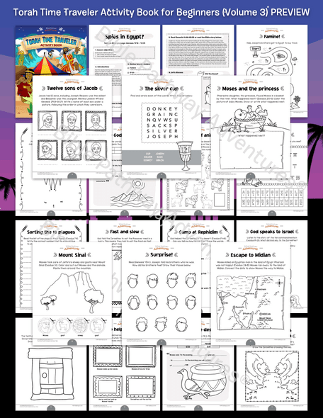 Torah Time Traveler Activity Book: Volume 3 (Genesis 41 - Exodus 29)