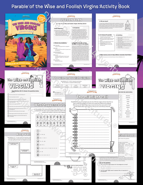Bible Parable: The Wise and Foolish Virgins Activity Book