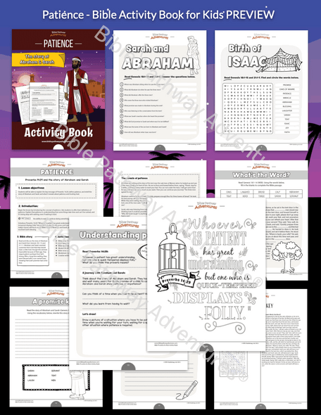 Patience: Bible Activity Book for Kids
