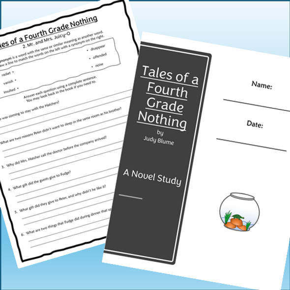 Tales of a Fourth Grade Nothing Novel Study