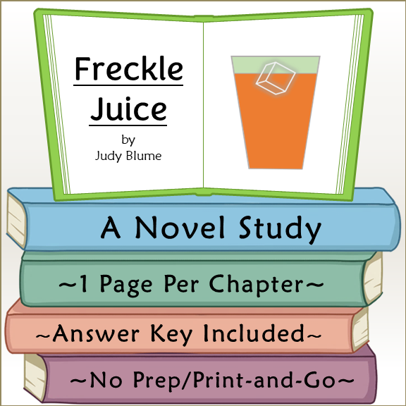 Freckle Juice Novel Study