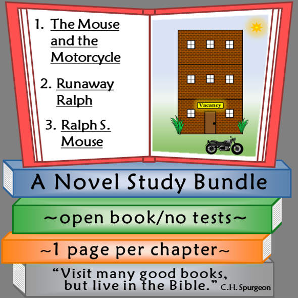 Ralph Mouse Collection Novel Studies Bundle