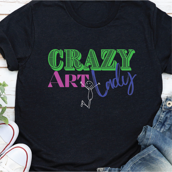 "Crazy Art Lady" - Unisex T-shirt 