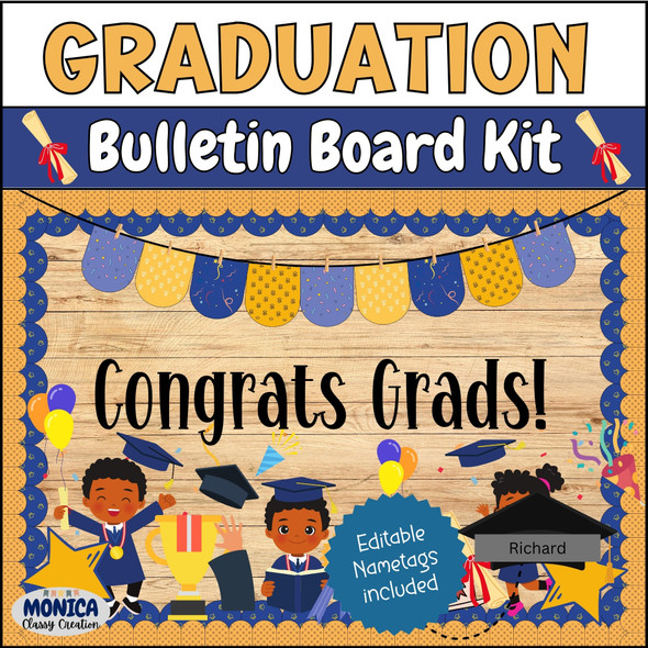 Graduation Bulletin Board Kit-Class Of 2024 Classroom Decor-Future Is Bright Set