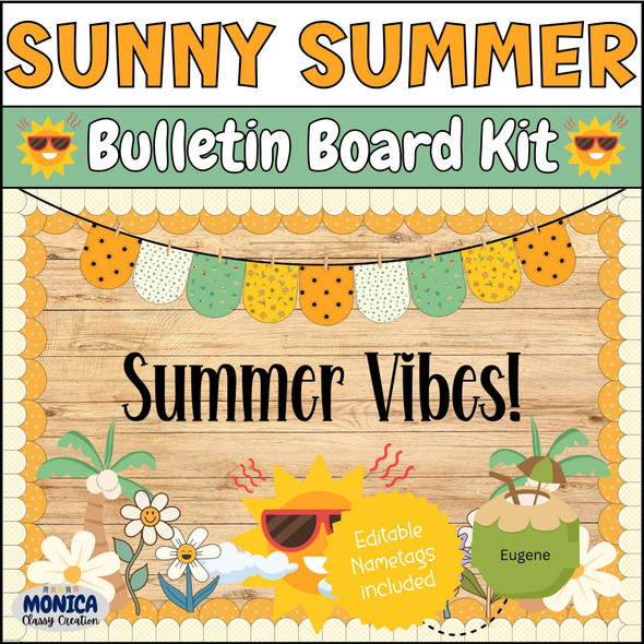 Here Comes The Sun Bulletin Board Kit Summer Decor-You Are My Sunshine Board-May