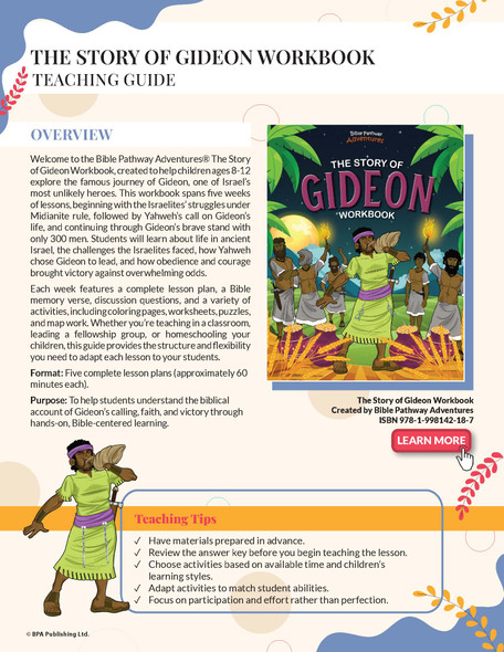 The Story of Gideon Workbook