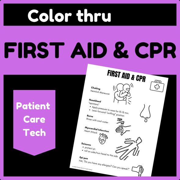 Color thru First Aid and CPR