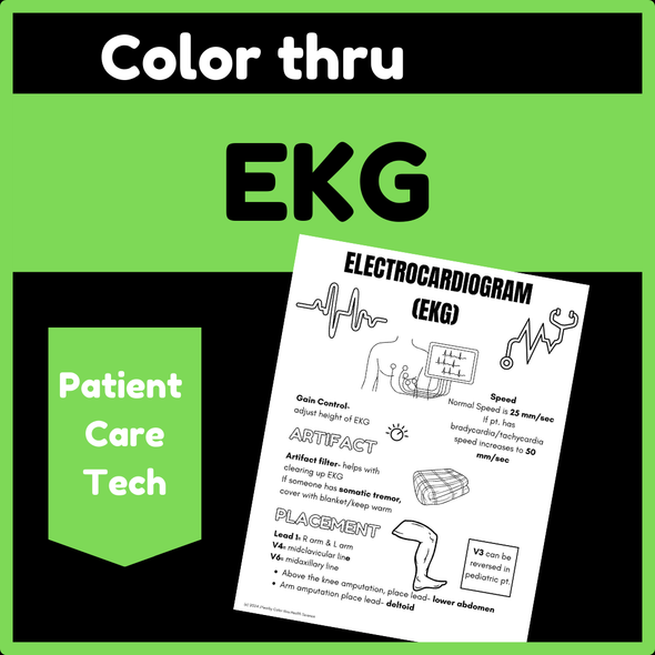 Color thru Electrocardiogram (EKG)