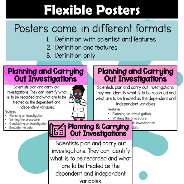 NGSS SEP Science and Engineering Posters Bulletin Board Classroom Decoration