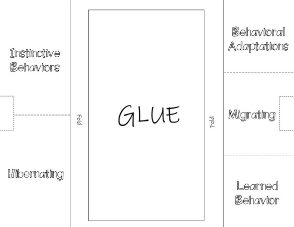 Behavioral Adaptations in Animals Interactive Notebook / Foldable