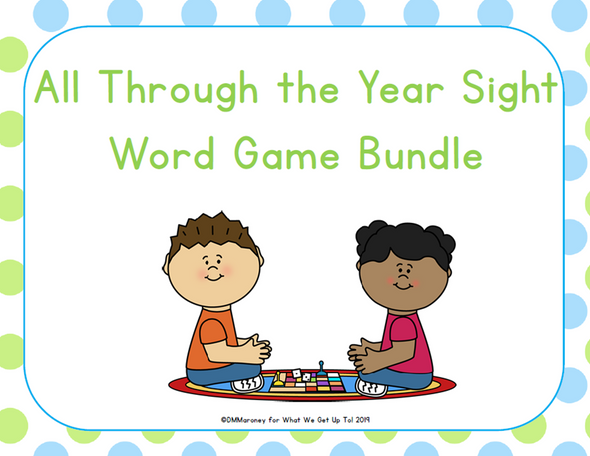 All Through the Year Sight Word Game Bundle