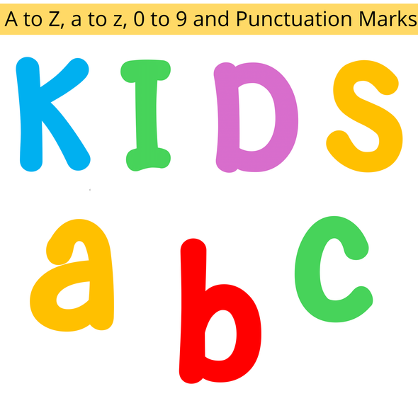Printable Colorful Bulletin Board Letters,Editable Bright Large Alphabet Letters