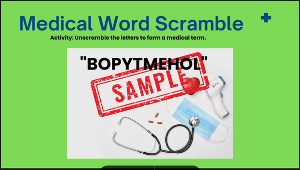 Wake Up Your Class with 20 Fun Medical Bell Ringer Activities in PowerPoint!