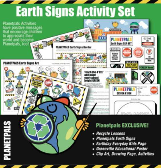 Planetpals Earth Signs Earthday Activity Book