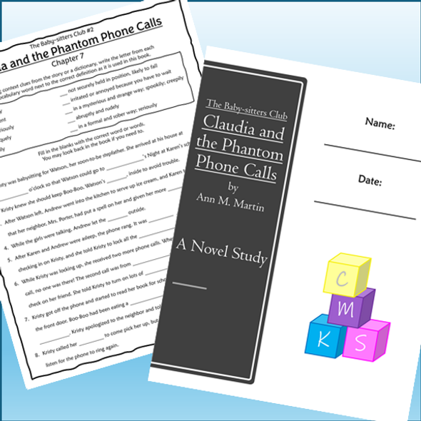 The Babysitters Club Claudia and the Phantom Phone Calls Novel Study