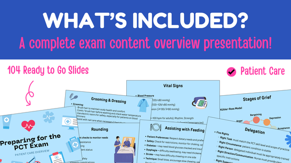 PCT Basics | No-Prep Patient Care Technician Presentation for CTE Health Science