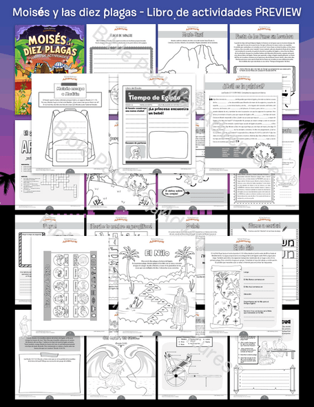 Moisés y las diez plagas - Libro de actividades